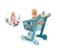 Ecoiffier - Carrello per la Spesa con Bambola, Set Gioco di Ruolo con Passeggino Carrello e Bambola Inclusa, Gioco di Imitazione e Cura, +18 Mesi, 7900001658