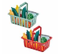 Ecoiffier - Cesto Gratuito per Bambini, 21,5 cm - Frutta Verdura e Accessori Inclusi - Gioco d'imitazione - da 18 Mesi - Giocattolo per Bambini - 10981 - Garanzia France Origine