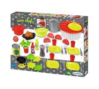 Ecoiffier ECF7600002521 100% Chef - Set Cucina con Lava Insalata e 43 Accessori