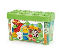 Ecoiffier - Abrick Bauletto Fattoria 150 pezzi, Set costruzioni per bambini dai 18 mesi, Gioco educativo e creativo, 7900001367