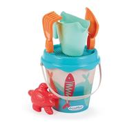 Ecoiffier - Secchio da spiaggia per bambini, 17 cm, tema sardina - annaffiatoio pala rastrello setaccio stampo incluso - dai 18 mesi - giocattolo per bambini - 262 - Garanzia Francia Origine