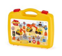 Ecoiffier - Valigetta per Bambini Veicoli da Cantiere - Attrezzi per Caratteri e Accessori Inclusi - Gioco d'imitazione - da 18 Mesi - Giocattolo per Bambini - 3358 - Garanzia Francia Origine