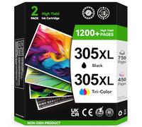 ECOINKO 305 XL Sostituzione per Cartucce HP 305 Nero e Colore Originali, Cartucce 305 XL Per HP DeskJet 2820e 2810 Plus 4220 4200 Envy 6010 Envy Pro 6420e, Alta Capacità 750 Pagine