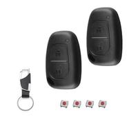 EcoJozon 2 Pezzi Guscio Chiave Auto 2 Tasti Custodia Chiave Ricambio Chiave Telecomando con 4 Pulsanti e Portachiavi per Renault Twingo Clio Kangoo Trafic Movano Master Opel Vauxhall Vivaro