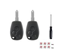 EcoJozon 2 Pezzi Guscio Chiave per Renault 3 Tasti Scocca Chiave con Lama Chiave Telecomando con 6 Pulsanti Mini e Cacciavite per Renault Master Twingo Kangoo Modus Clio Trafic e Dacia