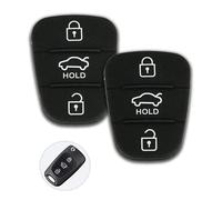 EcoJozon 2 Pezzi Guscio Cover per Chiave Auto 3 Tasti, Ricambio Pulsanti Telecomando Auto, Scocca Chiave Compatibile con Hyundai i10 i20 i30 ix20 ix35 e Kia Sportage Soul Ceed Rio Picanto Venga