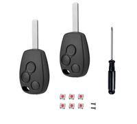 EcoJozon Guscio Chiave 3 Tasti con lama 2 Pezzi Cover Chiave con 6 Pulsanti e Cacciavite per Renault Master Twingo Kangoo Modus Dacia Clio Trafic Scocca Telecomando Ricambio per Chiave Auto