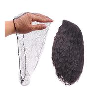 Ecojunmi Reti invisibili per capelli per capelli lunghi 100 pezzi di rete elastica da 18-46" per donne retine per capelli cappello per parrucche chiusura frontale fiocco per capelli Serv