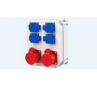 ECOLINE Distributore di rete fissa 2x16A/5P 4GS IP44 90EKO005