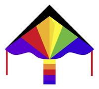 Ecoline Monofilo Aquilone statico Simple Flyer Rainbow Larghezza estensione