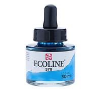 ECOLINE ROYAL TALENS ACQUARELLO ACQUERELLO LIQUIDO ACQUARELLI ACQUERELLI LIQUIDI NUOVO FLACONE 30ML (578 - BLU CIELO CYAN)
