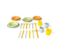 EcoLine Set 4 piatti multicolor con posate e bicchieri