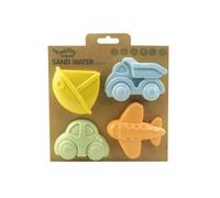 EcoLine Set 4 pz formine per sabbia mezzi di trasporto