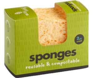 ecoLiving Spugna Compostabile - Wavy 2 Pack