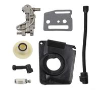 EcoLivzen Kit Pompa di Ricambio per motoseghe Cinesi da 45 CC, 52 CC, 58 CC, Include ingranaggio a Vite Senza fine e Tubo filtrante