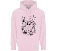 Ecologia Della Fauna Selvatica Un Ranocchio E Un Fungo Uomo Felpa