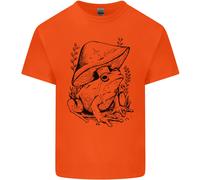 Ecologia Della Fauna Selvatica Una Rana E Un Fungo Magico Maglietta Per Bambini