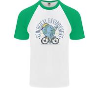 Ecologico Ambiente Climate Change Ciclismo DA UOMO S/S Baseball T-Shirt