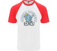Ecologico Ambiente Climate Change Ciclismo DA UOMO S/S Baseball T-Shirt