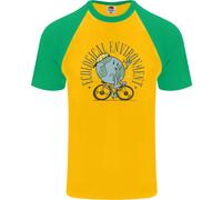 Ecologico Ambiente Climate Change Ciclismo DA UOMO S/S Baseball T-Shirt