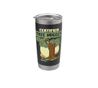 Ecologo Ecologia Certified Tree Hugger Bicchiere termico in acciaio inox doppia parete