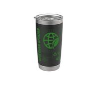 Ecologo Ecologia Data Over Opinion Bicchiere termico in acciaio inox doppia parete