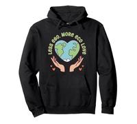 Ecologo Ecologia Less Ego More Eco Love Felpa con Cappuccio