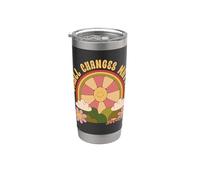 Ecologo Ecologia Small Changes Matter Bicchiere termico in acciaio inox doppia parete