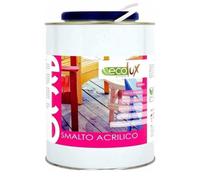 Ecolux Smalto Ecologico Satinato Acrilico ad Acqua Inodore per Interno ed Esterno - : , CONFEZIONE: 1 pz., Contenuto: Litri 2,5, Tinta: Nero
