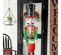 ECOM-CDL - Schiaccianoci gigante in legno da 1,2 m/1,5 m/1,8 m, re/soldato 4 feet Soldato verde K37