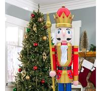 ECOM-CDL - Schiaccianoci gigante in legno da 1,2 m/1,5 m/1,8 m, re/soldato 6 feet King Red K01.