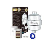 Ecomky Filtro Doccia Antical, set di 2 cartucce con vitamina C, filtro acqua doccia, protegge pelle e capelli e lenisce i pruriti, riduce calcare e cloro - rimuove metalli pesanti - Shower Filter