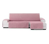 ECOMMERC3 Chaiselong - Copridivano extra destro universale e versatile - Copridivano Chaiselongue colore rosa, facile da posizionare per schienale, seduta e bracci