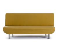 ECOMMERC3 | Copridivano a 3 posti Clic-Clac Bielastico universale - Copridivano colore senape facile da applicare e rimuovere, protezione antiusura