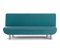 ECOMMERC3 | Copridivano a 3 posti Clic-Clac Bielastico universale - Copridivano colore verde smeraldo facile da applicare e rimuovere, protezione anti usura