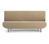 ECOMMERC3 | Copridivano a 3 posti Clic-Clac super elastico, colore beige, ideale per divano, letto, clic clac o libro, traspirante e facile da applicare