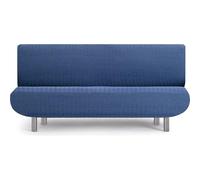 ECOMMERC3 | Copridivano a 3 posti Clic-Clac super elastico, colore blu, ideale per divano, letto, clic clac o libro, traspirante e facile da applicare
