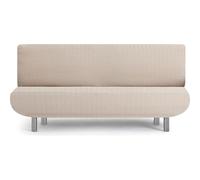 ECOMMERC3 | Copridivano a 3 posti Clic-Clac super elastico - Copridivano in lino, ideale per divano, letto, clic clac o libro, traspirante e facile da applicare
