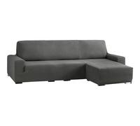 ECOMMERC3 | Copridivano a chaise longue bielastico per braccio corto destro, colore: grigio, adattabile a tutti i modelli - copridivano con regolazione schiume, regolabile