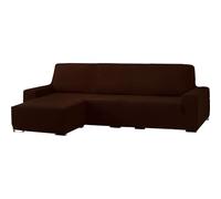 ECOMMERC3 | Copridivano a chaise longue bielastico per braccio corto sinistro - Copridivano con chaise longue, colore marrone, adattabile a tutti i modelli - copridivano con regolazione in schiuma di
