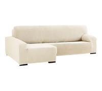 ECOMMERC3 | Copridivano a chaise longue bielastico per braccio lungo sinistro - Copridivano con chaise longue, colore ecru adattabile a tutti i modelli - copridivano regolabile in schiuma di fissaggio