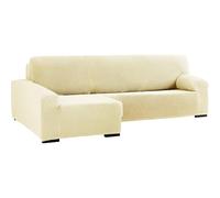 ECOMMERC3 | Copridivano a chaise longue bielastico per braccio lungo sinistro - Copridivano con chaise longue, colore beige, adattabile a tutti i modelli - copridivano con regolazione in schiuma di