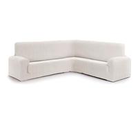 ECOMMERC3 | Copridivano ad angolo super elastico bielastico - Copridivano ad angolo colore ecru protettivo traspirante, con schiuma di fissaggio e gomme facile da applicare e rimuovere