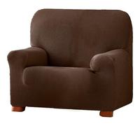 ECOMMERC3 | Copridivano bielastico jacquard, misura 1 posto, protezione completa, traspirante e regolabile, colore marrone, compatibile con diversi modelli di divano