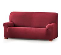 ECOMMERC3 | Copridivano bielastico jacquard, misura 2 posti, protezione completa, traspirante e vestibilità colore bordeaux, compatibile con diversi modelli di divano