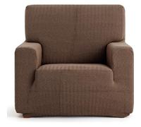 ECOMMERC3 | Copridivano bielastico, misura 1 posto, super elastico, colore marrone, traspirante, facile da applicare, con regolazione extra e schiuma di sostegno