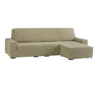 ECOMMERC3 | Copridivano bielastico per bracciolo corto destro - Copridivano con chaise longue, colore lino, adattabile a tutti i modelli - copridivano regolabile in schiuma di fissaggio