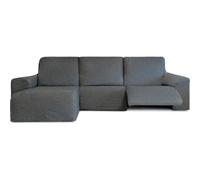 ECOMMERC3 | Copridivano Chaiselong con braccio corto sinistro con relax bielastico - Copridivano Chaiselongue Grigio Scuro Super elastico, traspirante e schiuma di sostegno