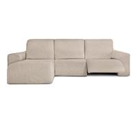 ECOMMERC3 | Copridivano Chaiselong con braccio corto sinistro con relax bielastico - Copridivano Chaiselongue ecru super elastico, traspirante e schiuma di sostegno