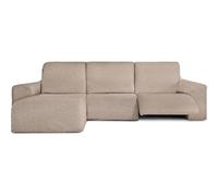 ECOMMERC3 | Copridivano Chaiselong con braccio corto sinistro con relax bielastico - Copridivano Chaiselongue Visone super elastico, traspirante e schiuma di sostegno